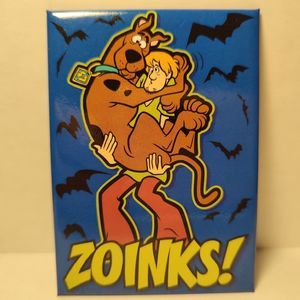Scooby Doo and Shaggy ZOINKS Fridge Magnet Official Cartoon Network Collectible
